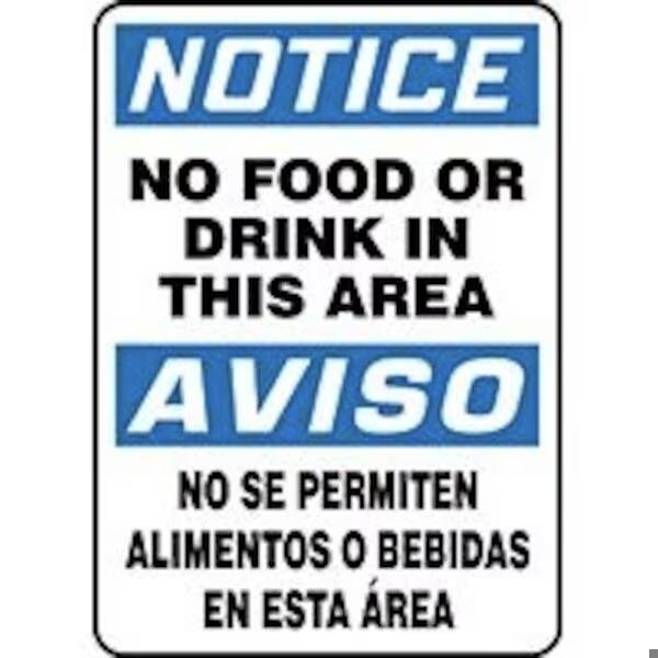 Accuform SPANISH BILINGUAL OSHA NOTICE SBMHSK844VS SBMHSK844VS - main